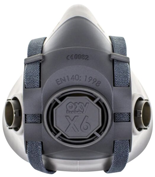 Oxyline X6 Gummi TPR Halbmaske (Bajonett)