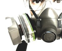 Oxyline X6 Gummi TPR Halbmaske (Bajonett)