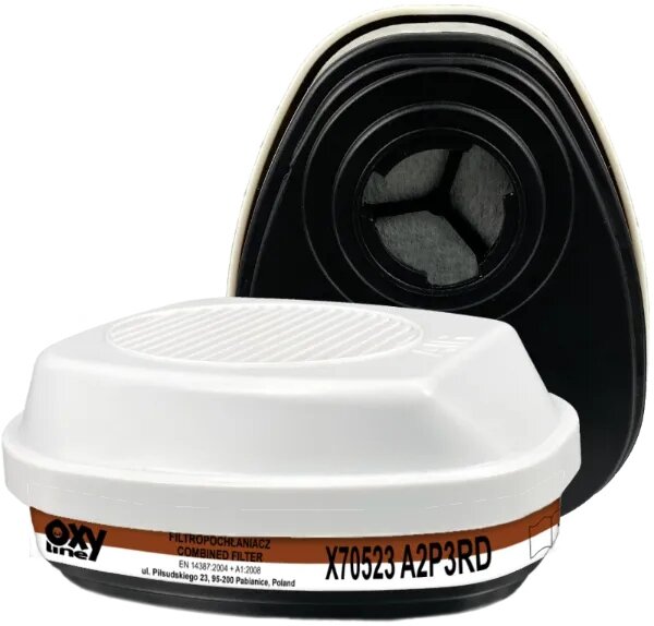 Kombifilter Oxyline OxyPro X70523 A2 P3 R D, Bajonett